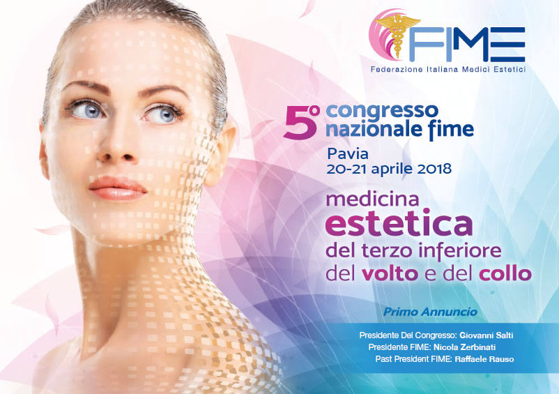 fime 5 congresso nazionale medicina estetica pavia aprile 2018